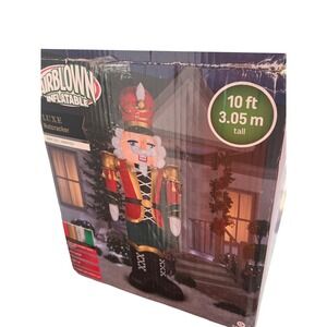 Gemmy Airblown Luxe Nutcracker 10ft Animated Giant Inflatable LED Lights 288390
